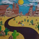 collage of desert landscape