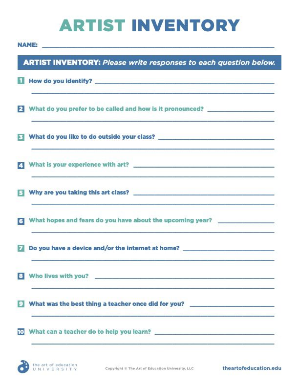 Artist Inventory