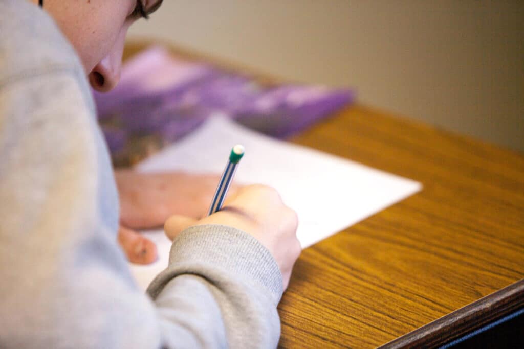 writing on paper