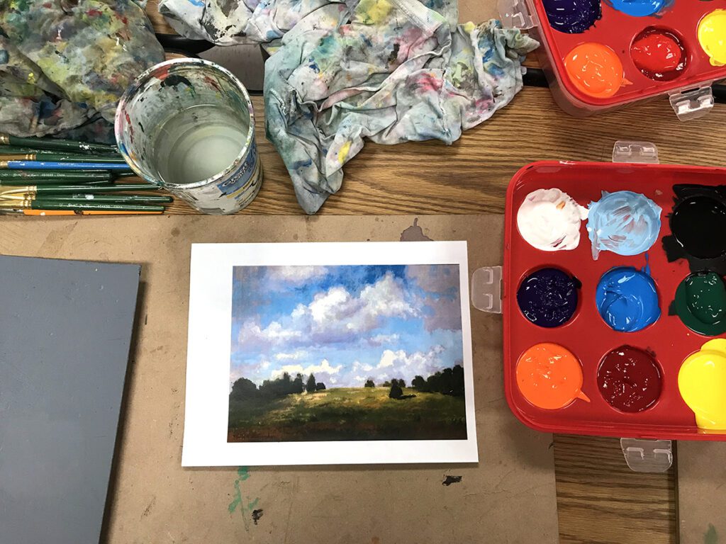 artmaking landscape painting