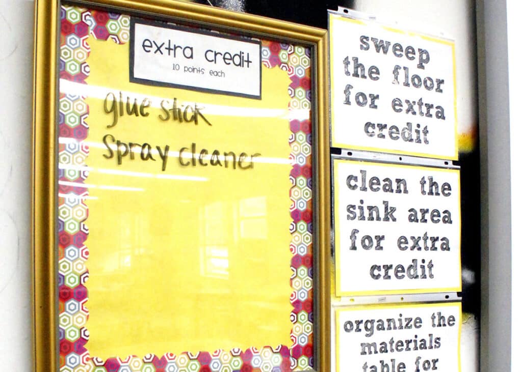 extra credit list