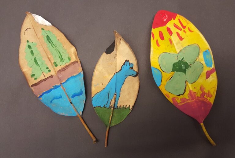 painted leaves