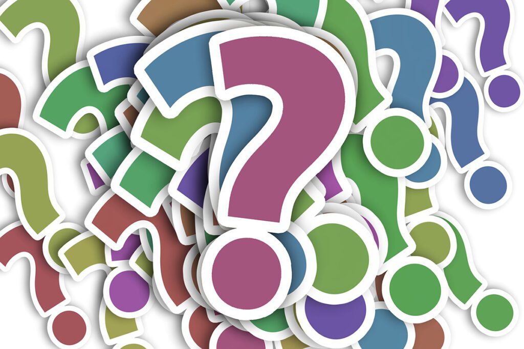 question marks
