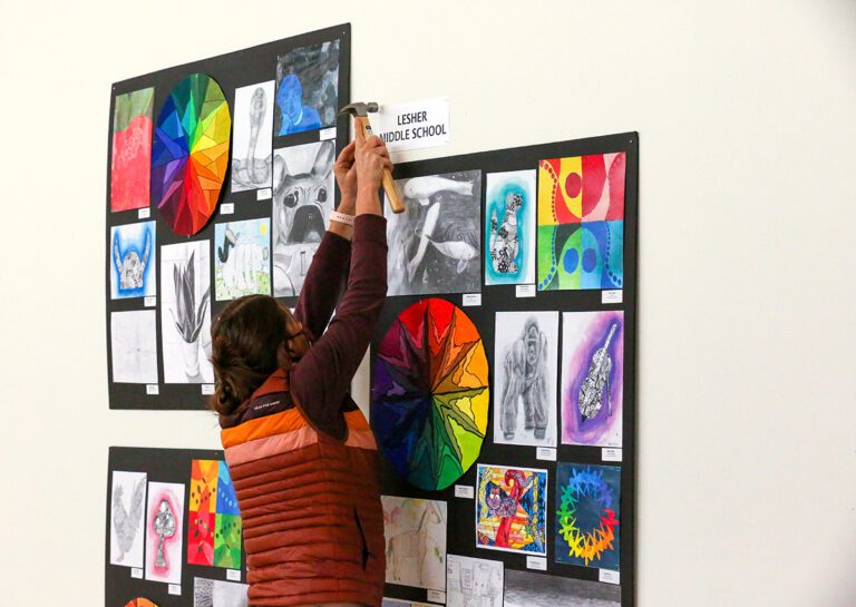 hanging an art show