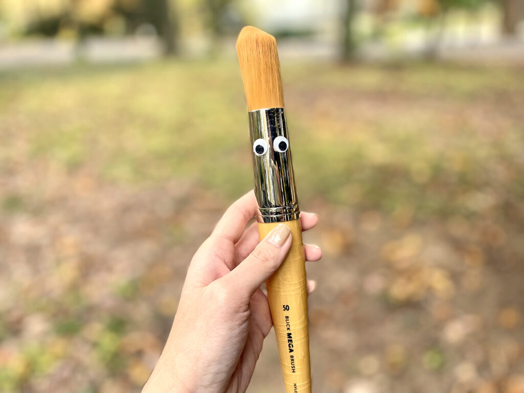 giant paintbrush prop