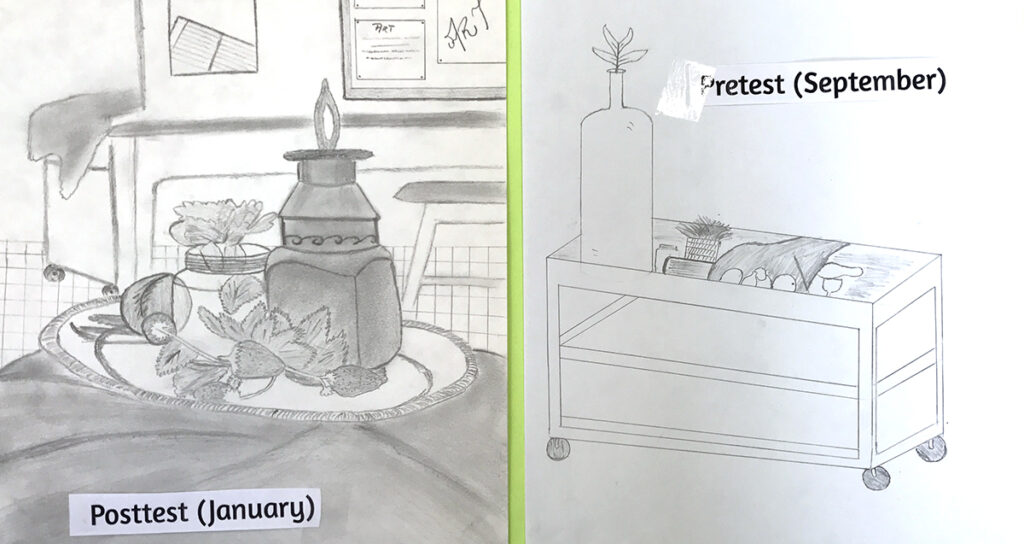 student pre and post test