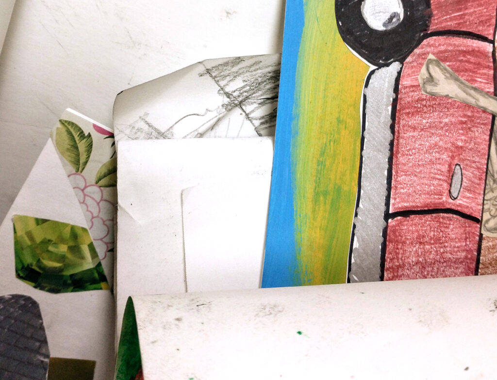 pile of student work