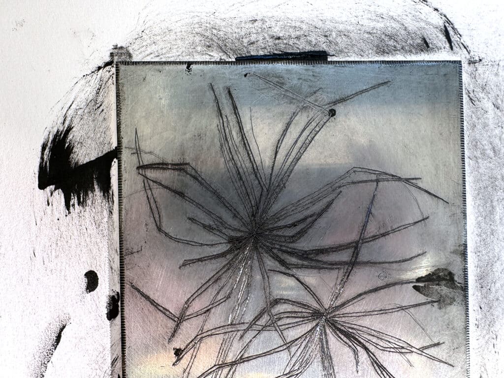 inked plate