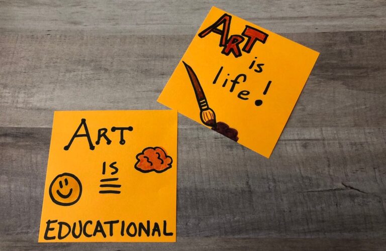 art is post it notes