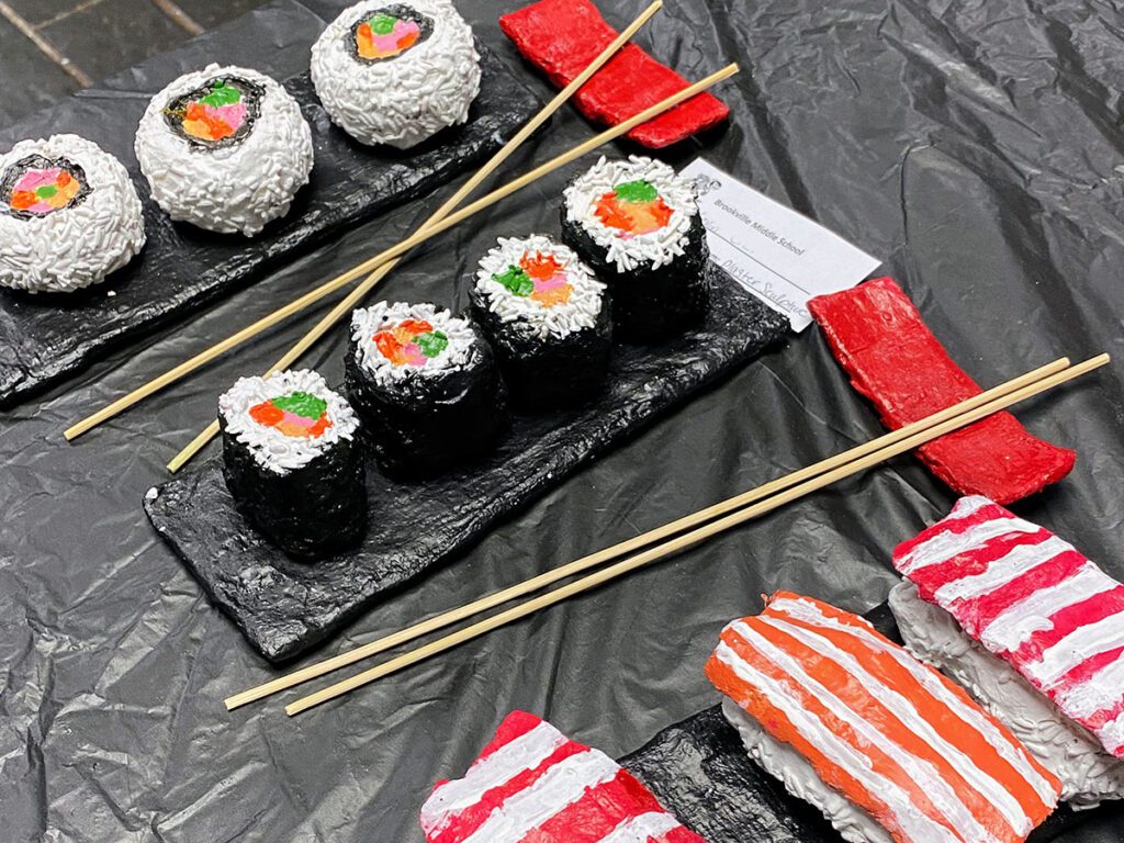 sushi sculpture