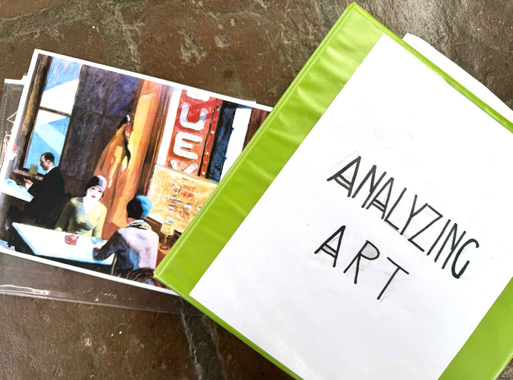 analyzing art binder