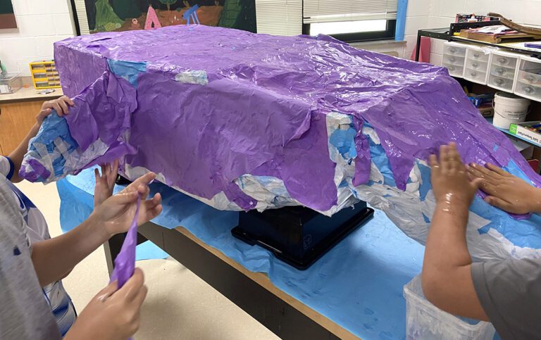 paper mache hands