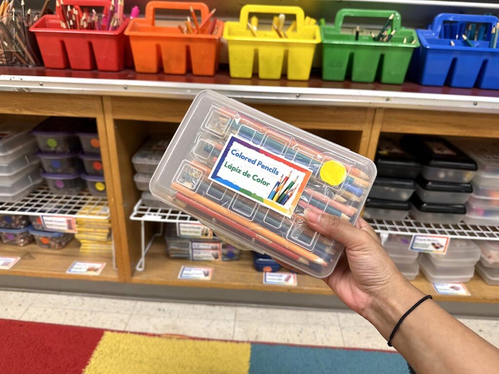 labeled colored pencils