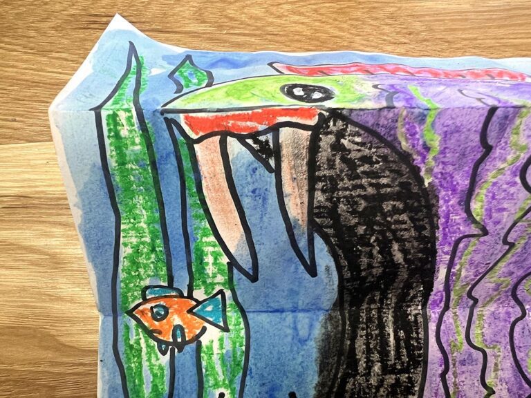 folded drawing