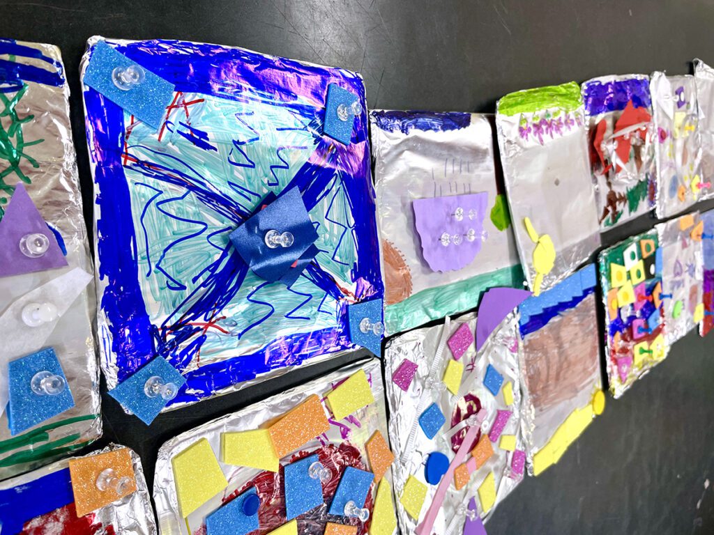 artwork on foil