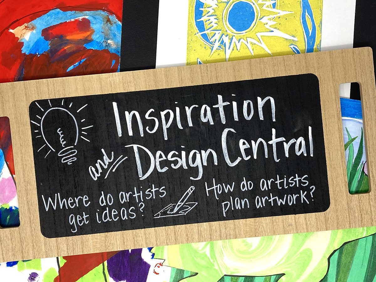 inspiration chalkboard sign