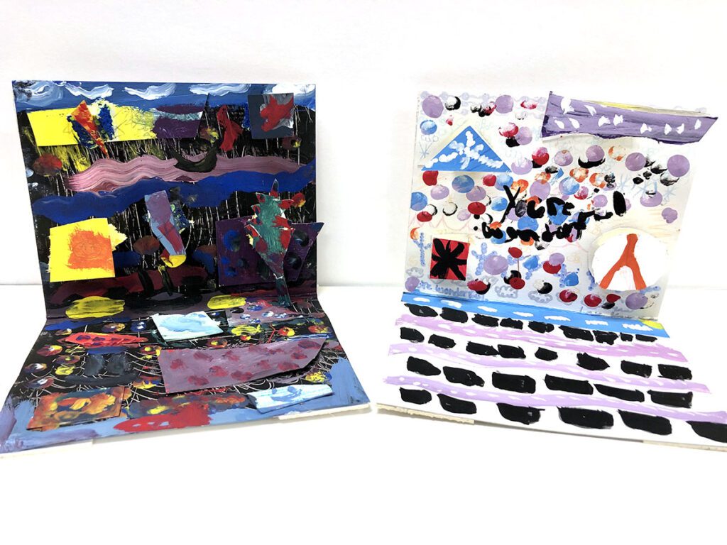 two nonobjective student works