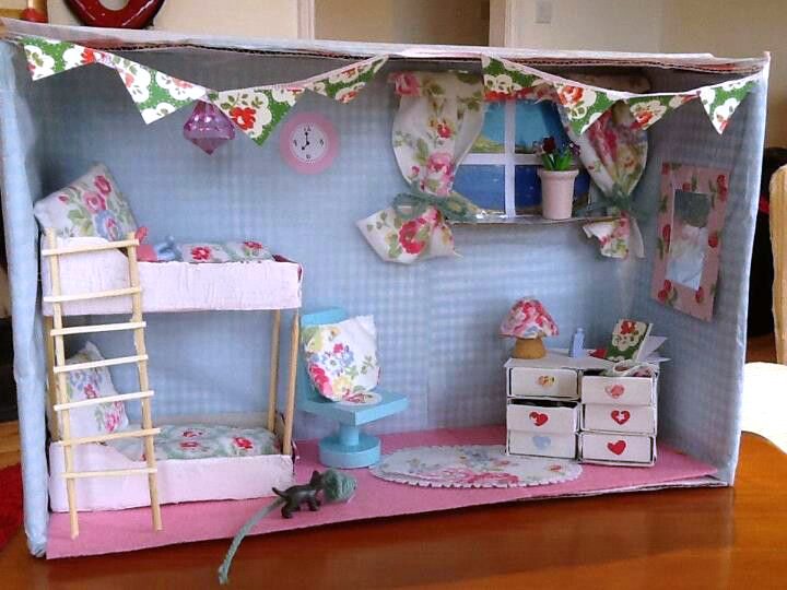 bedroom diorama