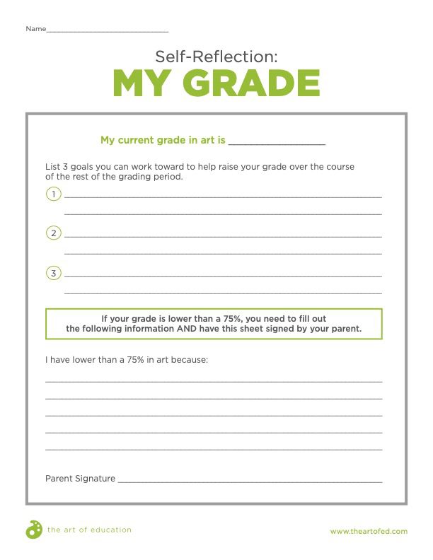 Self-Reflection My Grade