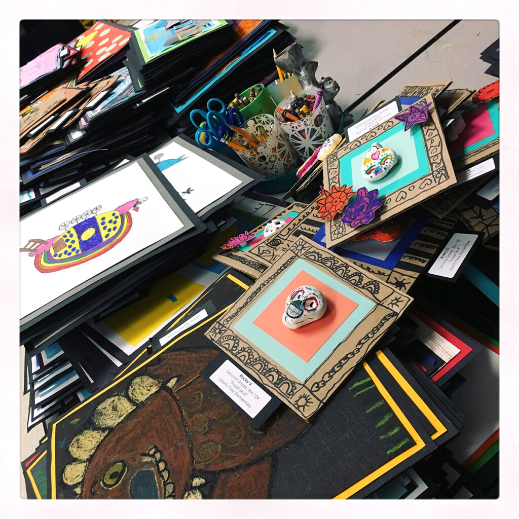 artwork piles to hang