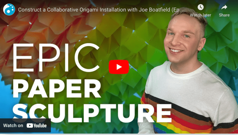 YouTube Video titled EPIC Paper Sculpture with Joe Boatfield