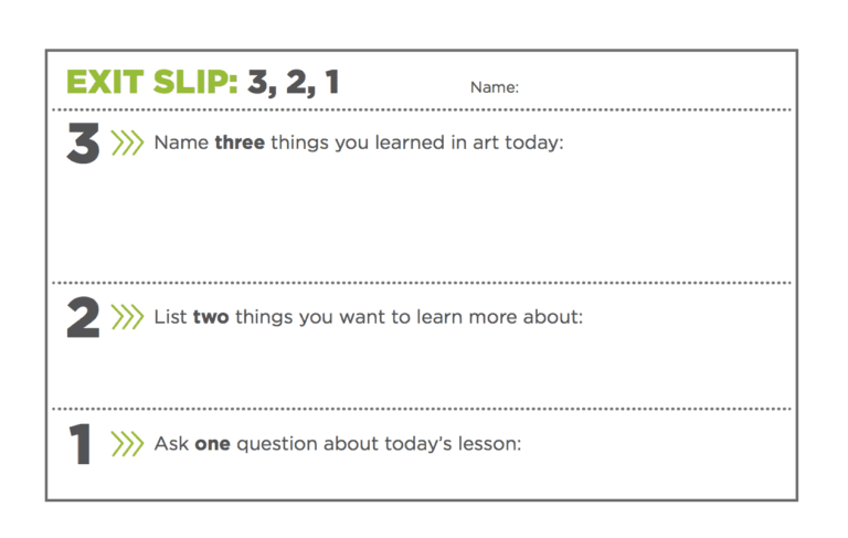 exit slip