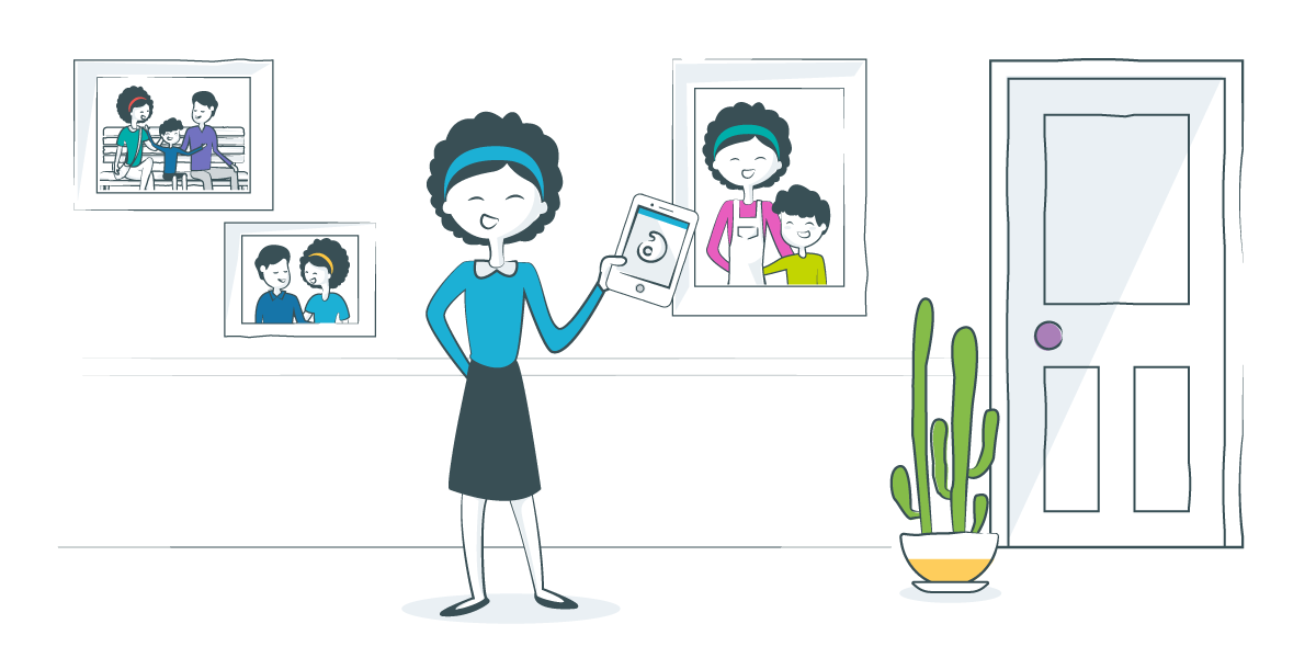illustration of a parent