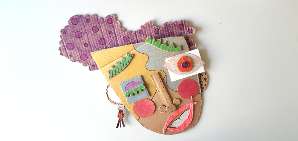 cardboard portrait