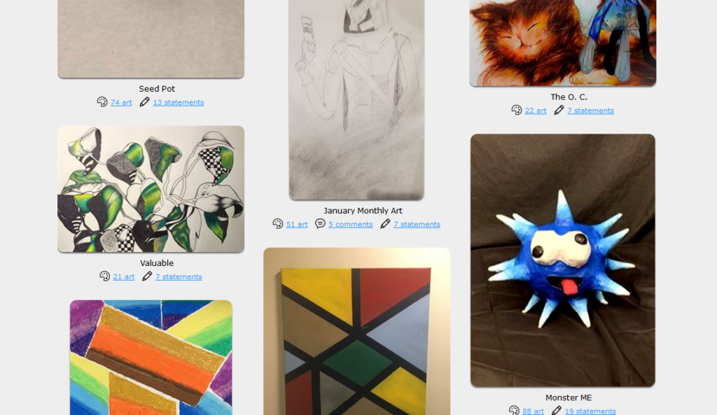 online gallery screenshot
